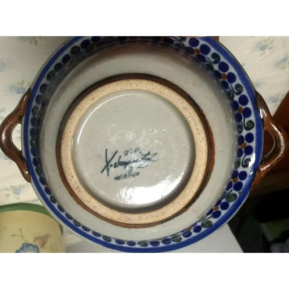 Teresa Duran Xochiquetzal Pottery Bowl Mexico Small Snack Salsa Dessert Berry EC